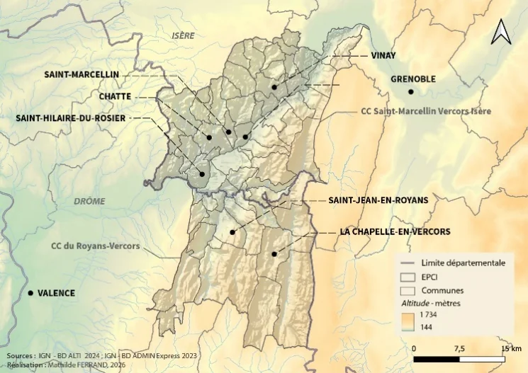 Map of the territory studied in ALL Facts
